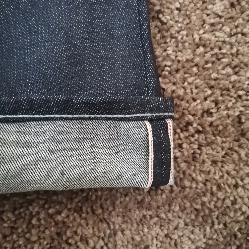 275$ stich mechanic raw selvedge denim